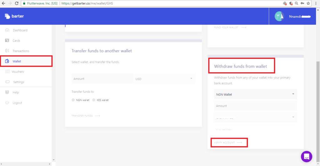 Funds from Flutterwave